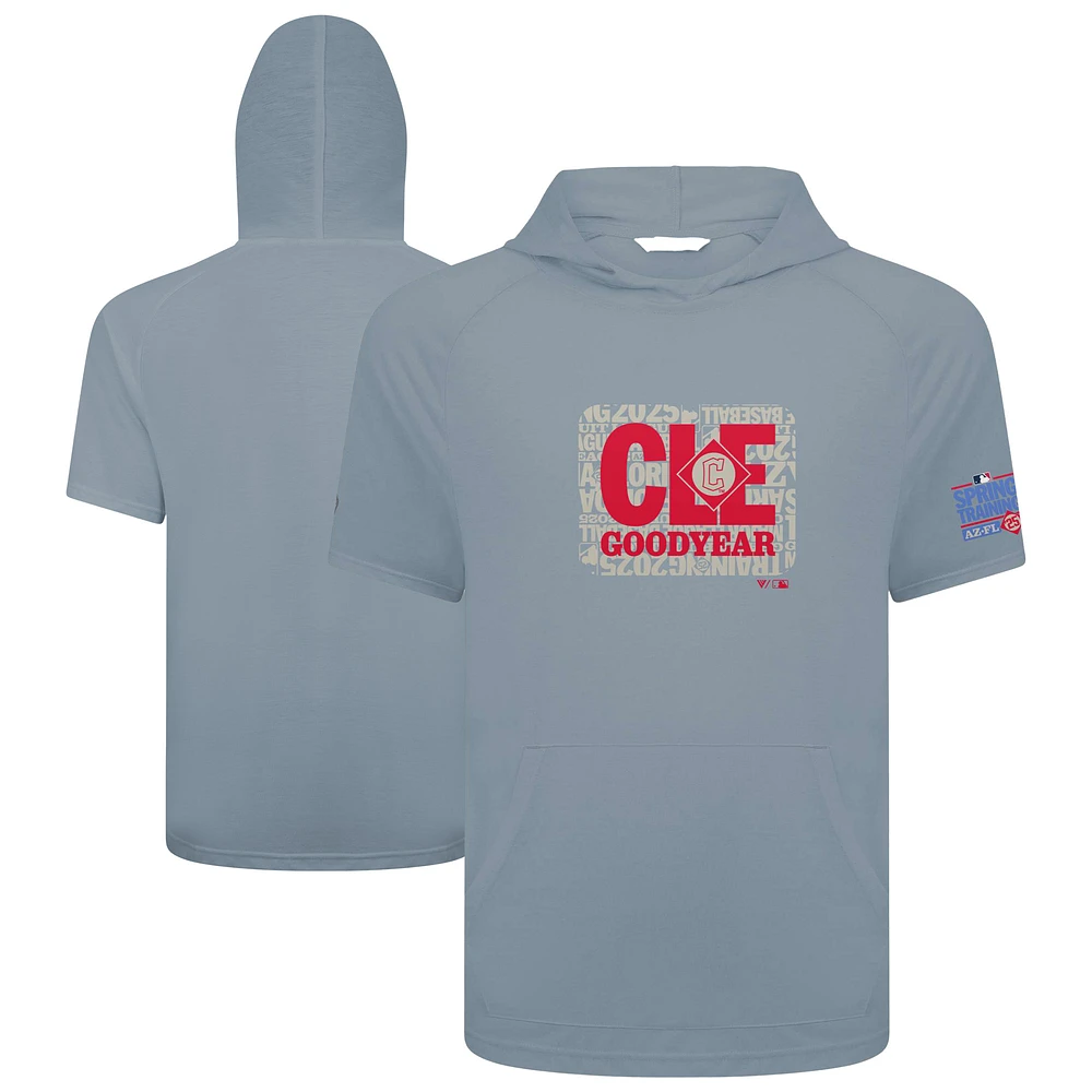 Men's Levelwear Gray Cleveland Guardians 2025 Spring Training Phase Hoodie T-Shirt