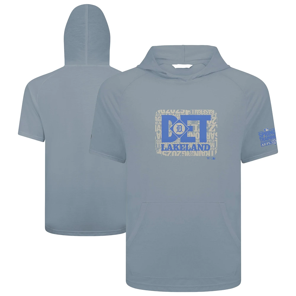 Men's Levelwear Gray Detroit Tigers 2025 Spring Training Phase Hoodie T-Shirt