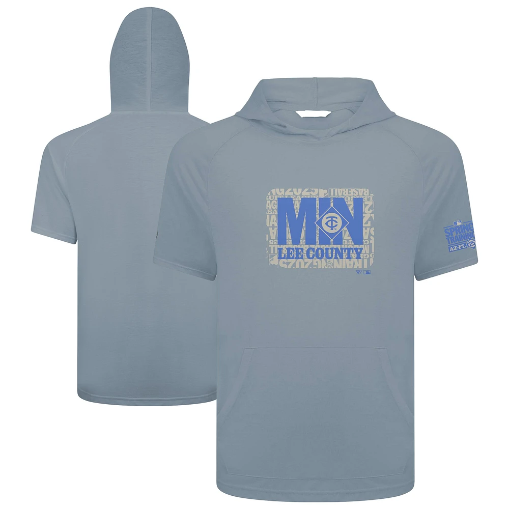 Men's Levelwear Gray Minnesota Twins 2025 Spring Training Phase Hoodie T-Shirt