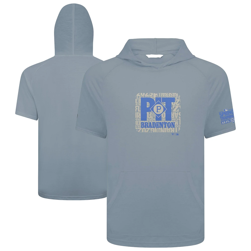 Men's Levelwear Gray Pittsburgh Pirates 2025 Spring Training Phase Hoodie T-Shirt