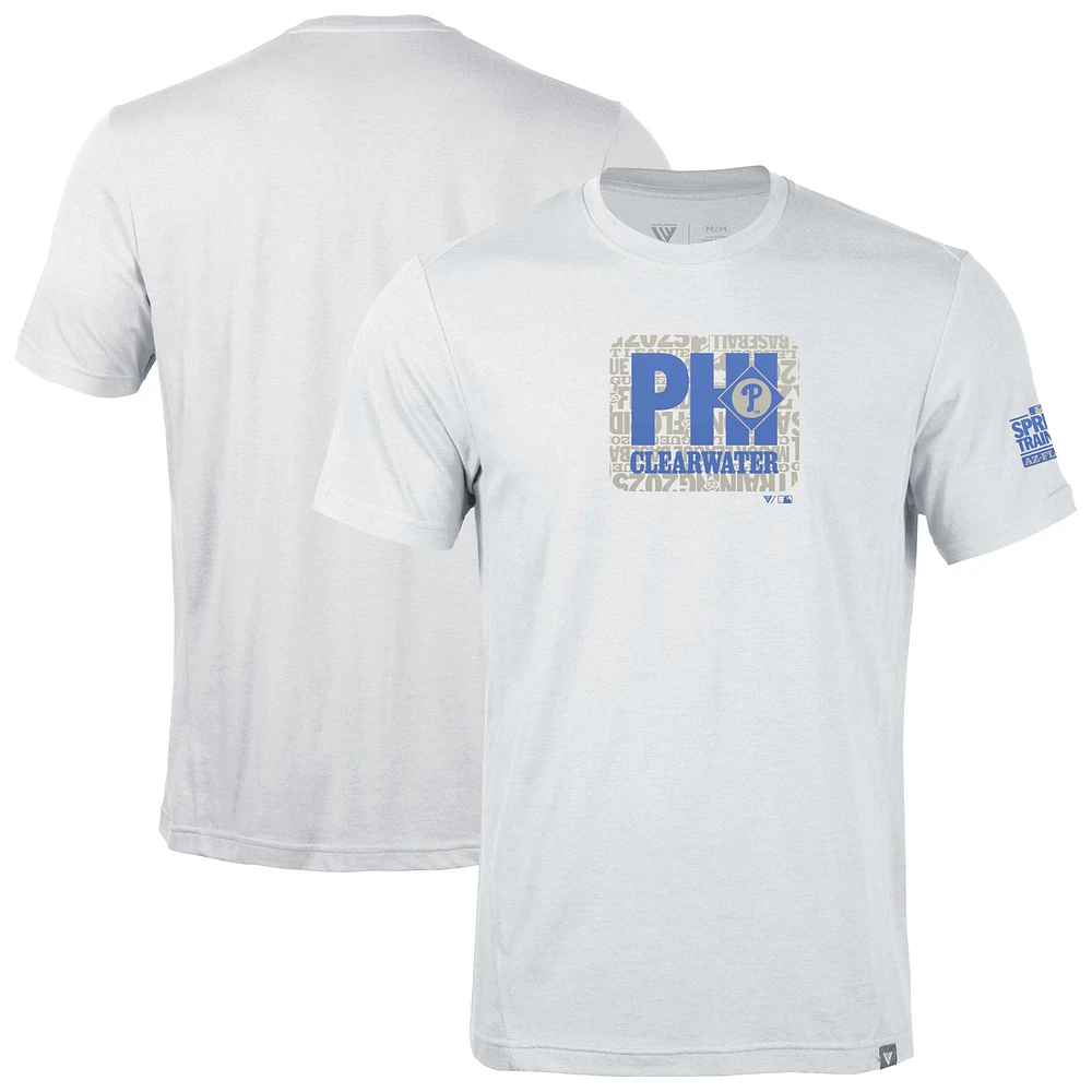 Men's Levelwear White Philadelphia Phillies Thrive Spring Training T-Shirt