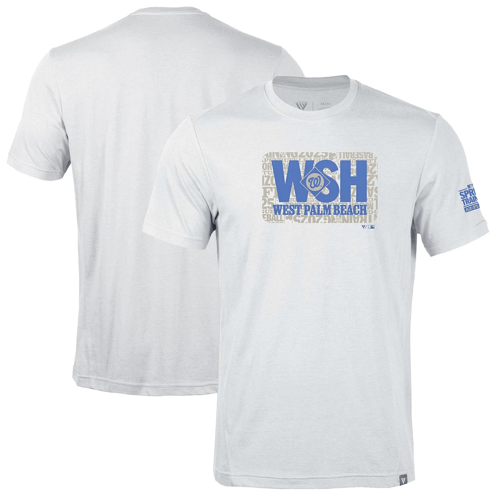 Men's Levelwear White Washington Nationals Thrive Spring Training T-Shirt