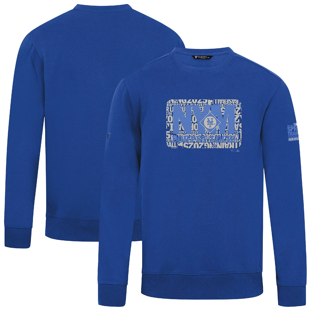 Men's Levelwear Royal New York Mets Zane Spring Training Pullover Sweatshirt