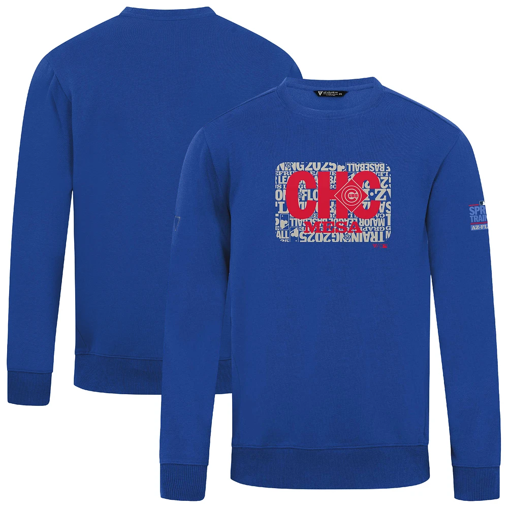 Men's Levelwear Royal Chicago Cubs Zane Spring Training Pullover Sweatshirt
