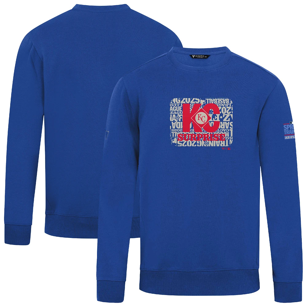 Men's Levelwear Royal Kansas City Royals Zane Spring Training Pullover Sweatshirt
