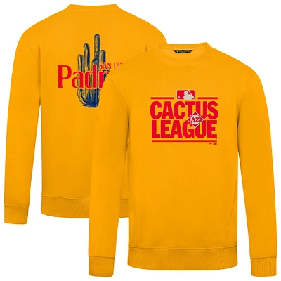 Men's Levelwear Gold San Diego Padres Zane Spring Training Pullover Sweatshirt