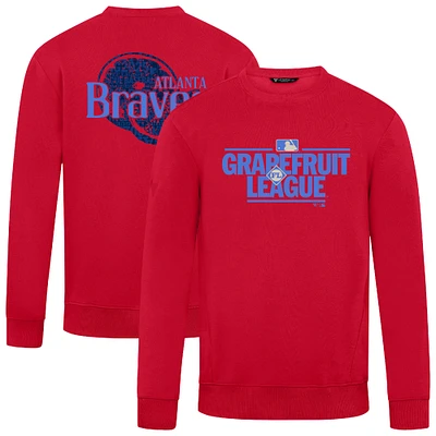 Men's Levelwear Red Atlanta Braves 2025 Spring Training Zane Pullover Sweatshirt