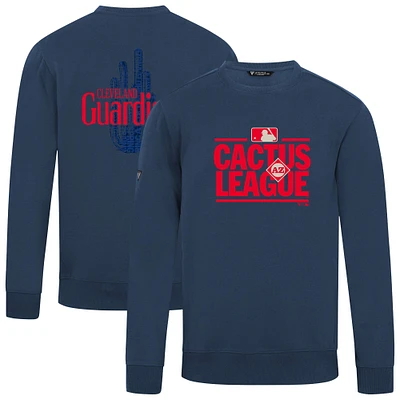 Men's Levelwear Navy Cleveland Guardians Zane Spring Training Pullover Sweatshirt
