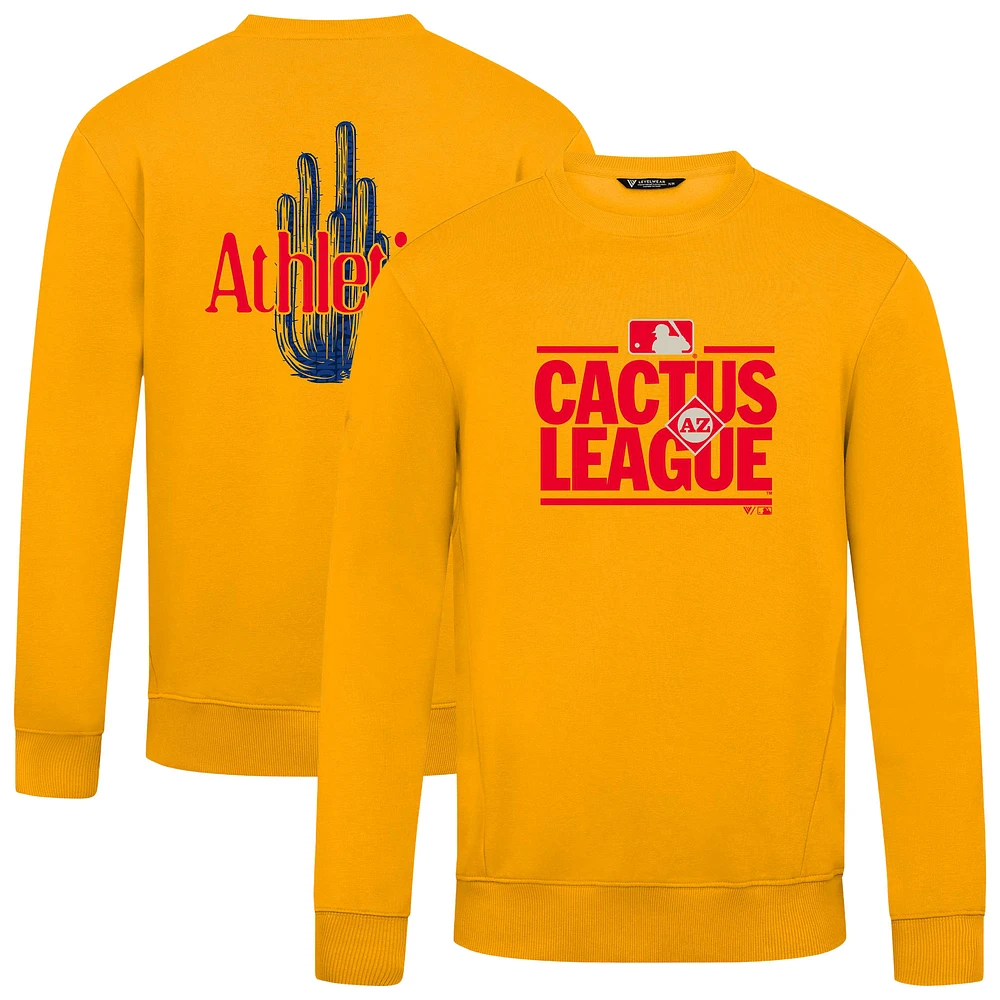 Men's Levelwear Gold Athletics 2025 Spring Training Zane Pullover Sweatshirt