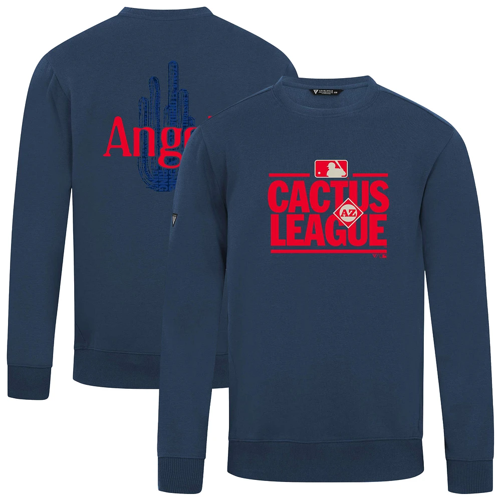 Men's Levelwear Navy Los Angeles Angels 2025 Spring Training Zane Pullover Sweatshirt