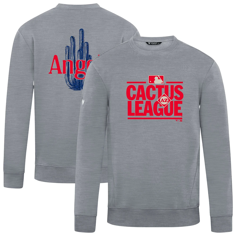 Men's Levelwear Gray Los Angeles Angels 2025 Spring Training Zane Pullover Sweatshirt