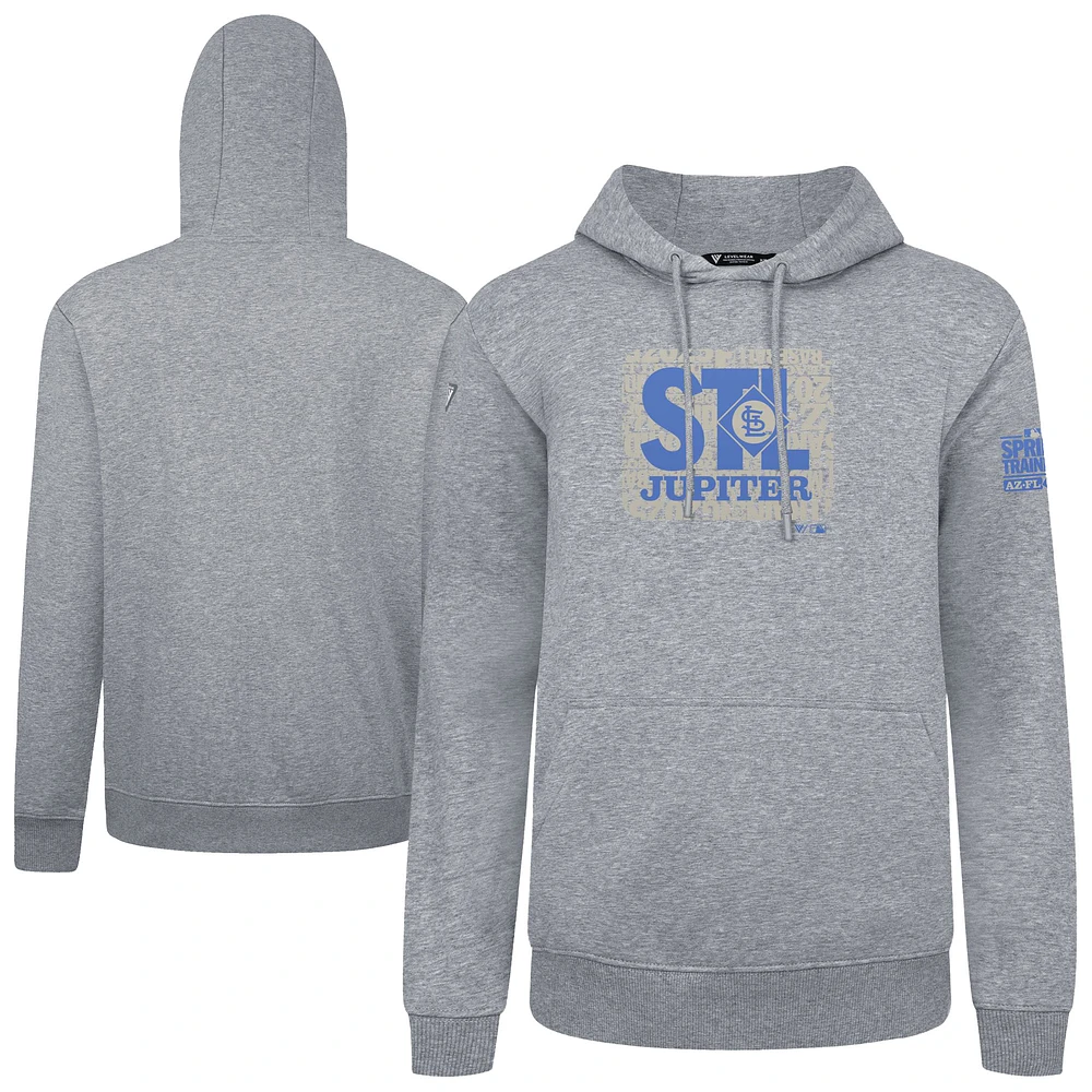 Men's Levelwear St. Louis Cardinals Podium Spring Training Pullover Hoodie