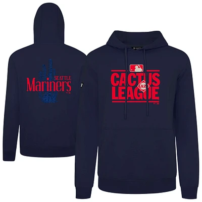 Men's Levelwear Navy Seattle Mariners 2025 Spring Training Podium Pullover Hoodie