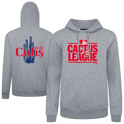 Men's Levelwear Gray Chicago Cubs 2025 Spring Training Podium Pullover Hoodie