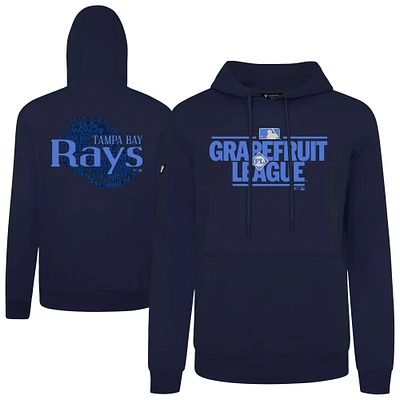 Men's Levelwear Navy Tampa Bay Rays 2025 Spring Training Podium Pullover Hoodie