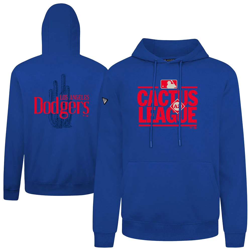 Men's Levelwear Royal Los Angeles Dodgers 2025 Spring Training Podium Pullover Hoodie