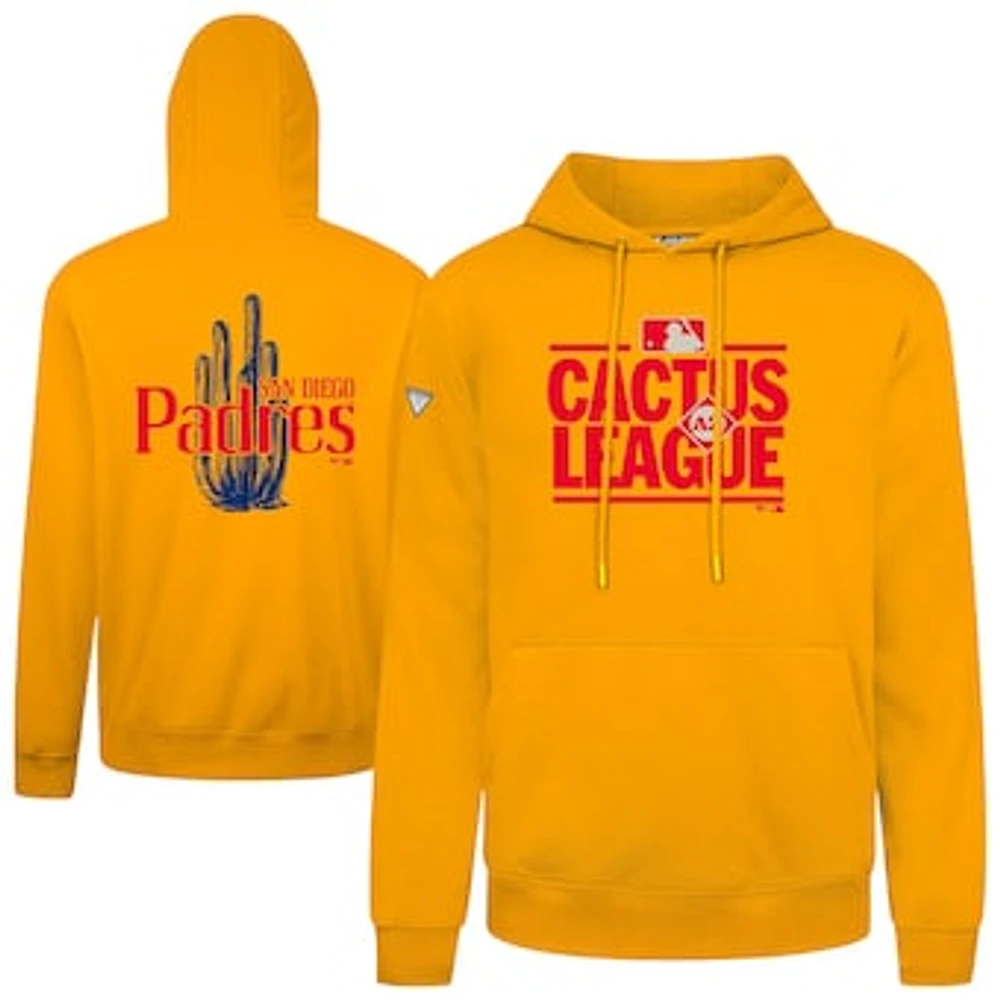 Men's Levelwear Gold San Diego Padres 2025 Spring Training Podium Pullover Hoodie