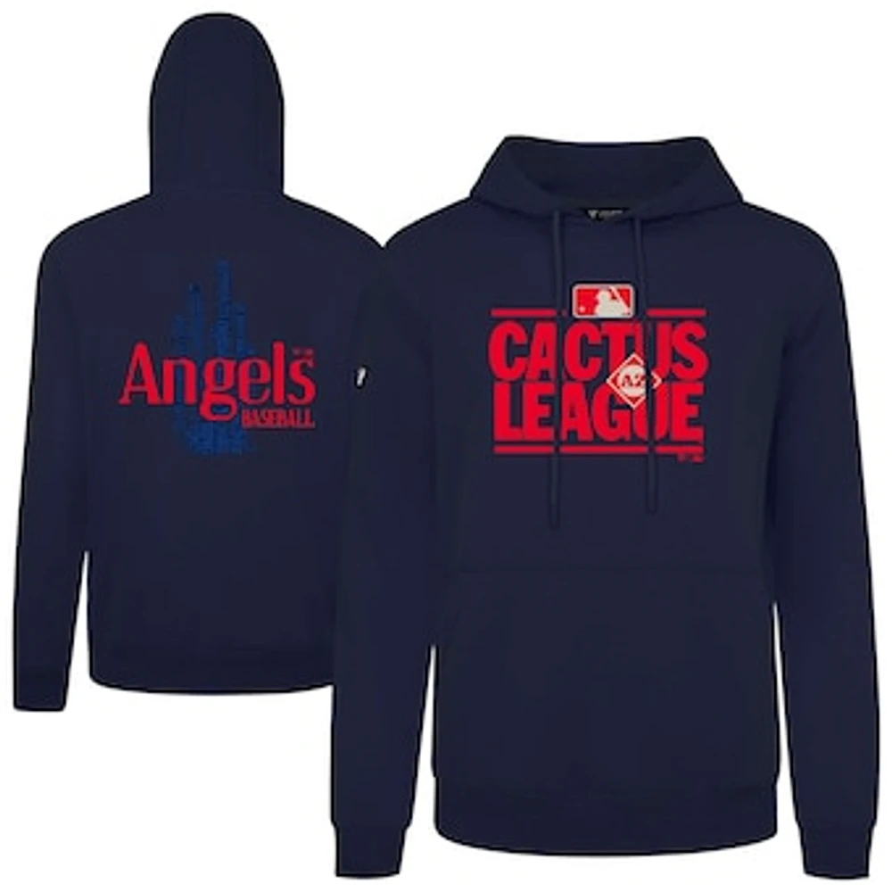 Men's Levelwear Navy Los Angeles Angels 2025 Spring Training Podium Pullover Hoodie