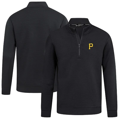 Men's Levelwear Black Pittsburgh Pirates Cushion Insignia 2.0 Quarter-Zip Pullover