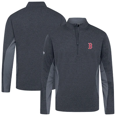 Men's Levelwear Navy Boston Red Sox Waffle Insignia 2.0 Quarter-Zip Pullover
