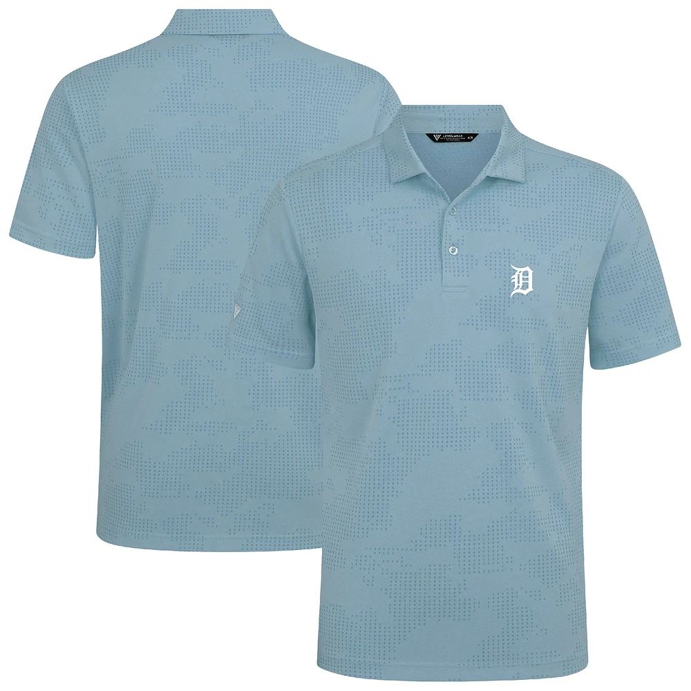 Men's Levelwear Light Blue Detroit Tigers Onyx Insignia 2.0 Polo