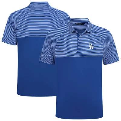Men's Levelwear Royal Los Angeles Dodgers Classic Stripes Insignia 2.0 Polo