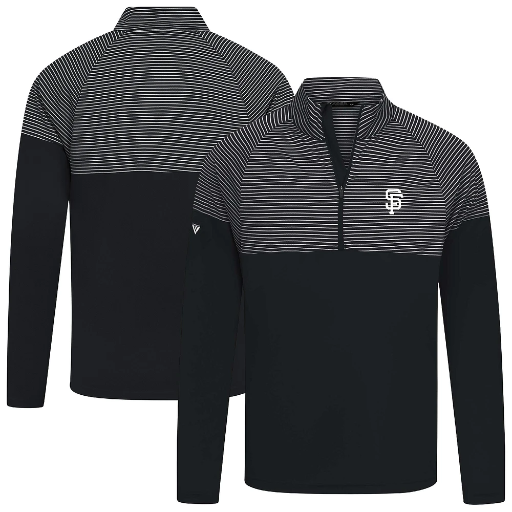 Men's Levelwear Black San Francisco Giants Classic Stripes Insignia 2.0 Pullover