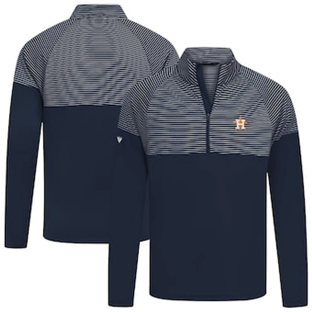 Men's Levelwear Navy Houston Astros Classic Stripes Insignia 2.0 Pullover
