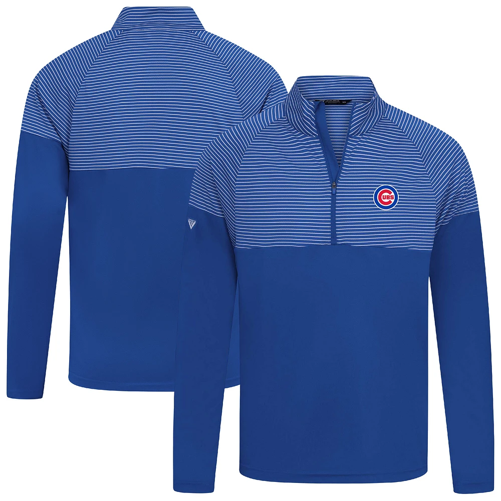 Men's Levelwear Royal Chicago Cubs Classic Stripes Insignia 2.0 Pullover