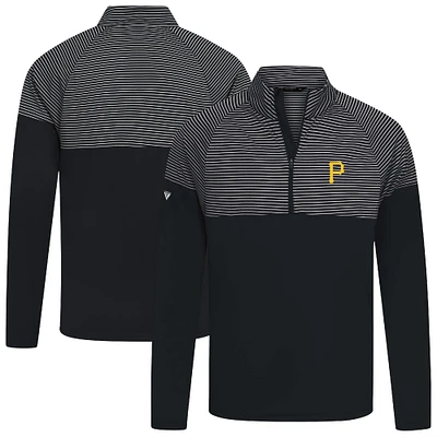 Men's Levelwear Black Pittsburgh Pirates Classic Stripes Insignia 2.0 Pullover