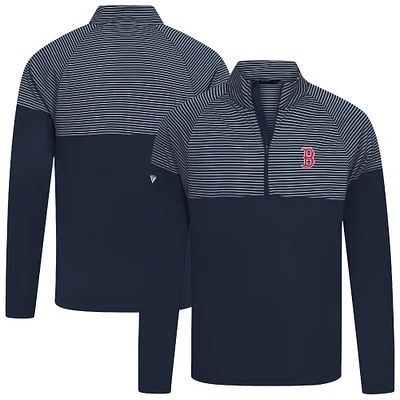 Men's Levelwear Navy Boston Red Sox Classic Stripes Insignia 2.0 Pullover