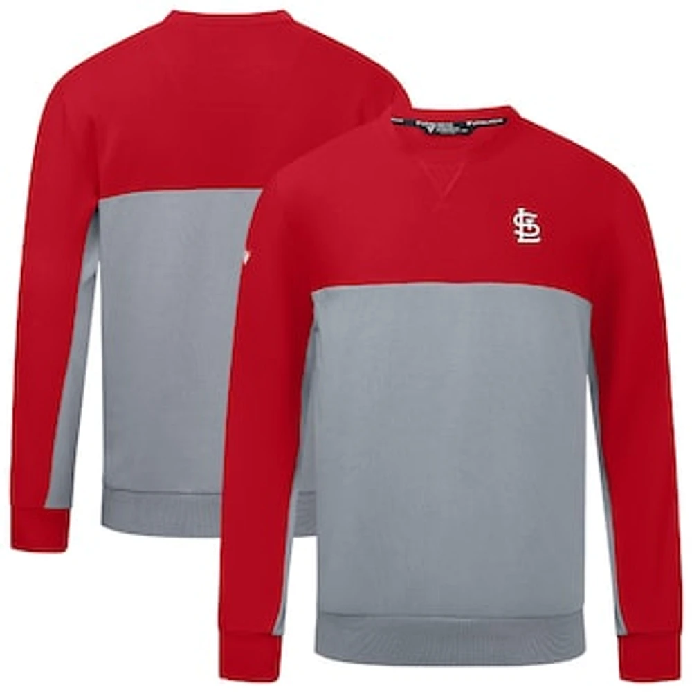 Men's Levelwear Red St. Louis Cardinals Legacy Insignia 2.0 Pullover Sweatshirt