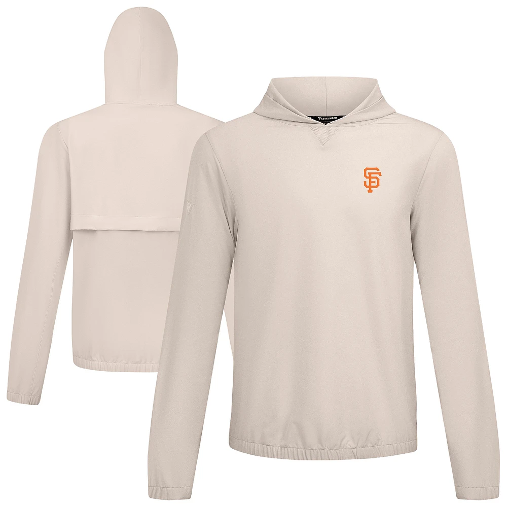 Men's Levelwear Khaki San Francisco Giants Action Insignia 2.0 Pullover Hoodie