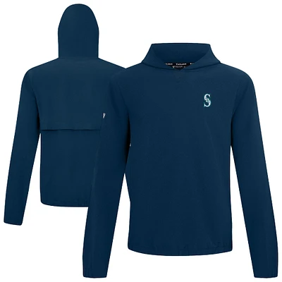 Men's Levelwear Navy Seattle Mariners Action Insignia 2.0 Pullover Hoodie