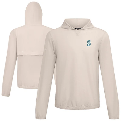 Men's Levelwear Khaki Seattle Mariners Action Insignia 2.0 Pullover Hoodie