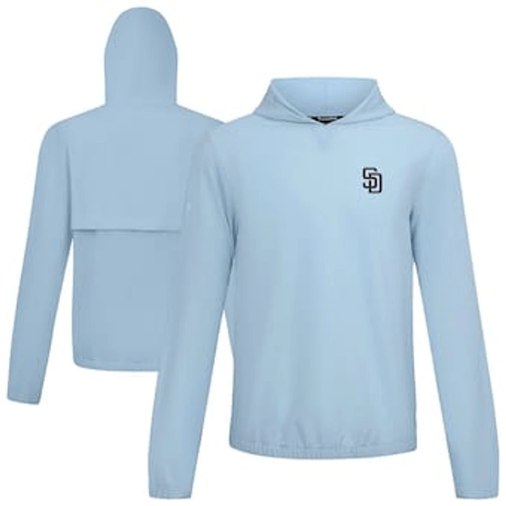 Men's Levelwear Light Blue San Diego Padres Action Insignia 2.0 Pullover Hoodie