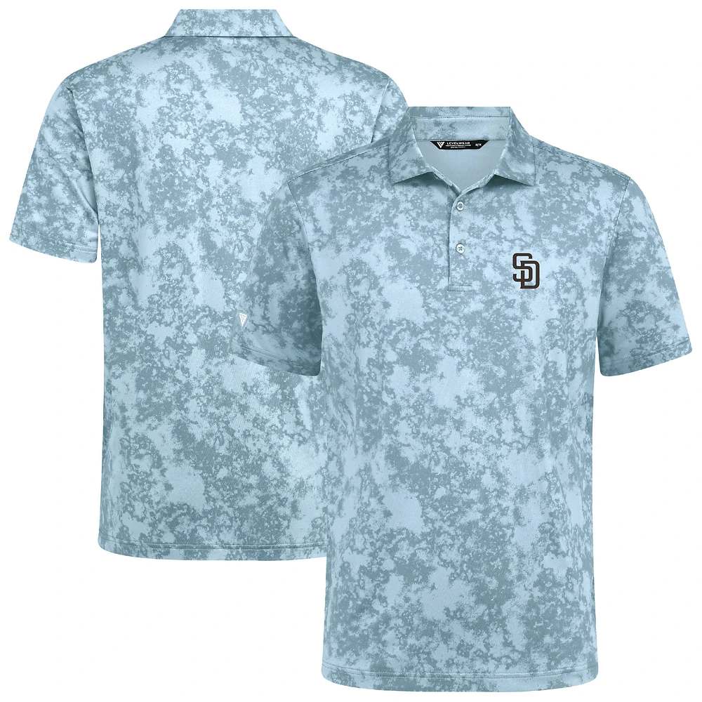 Men's Levelwear Gray San Diego Padres Whisper Insignia 2.0 Polo