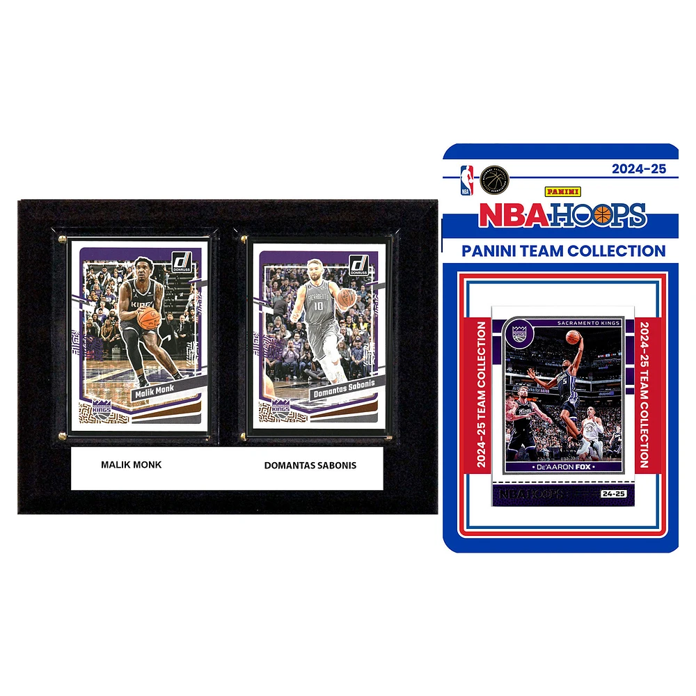 Sacramento Kings 6" x 8" Player Plaque & 2024 Team Trading Card Set