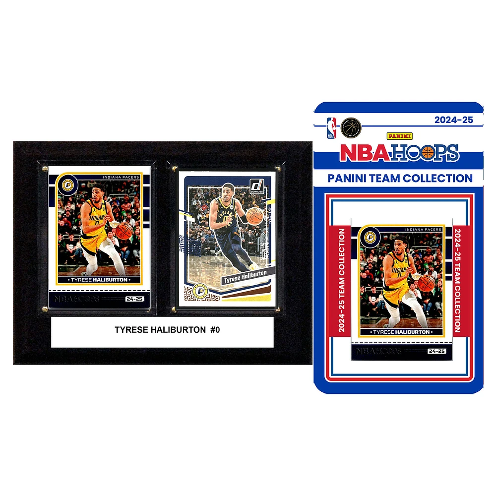 Indiana Pacers 6" x 8" Player Plaque & 2024 Team Trading Card Set