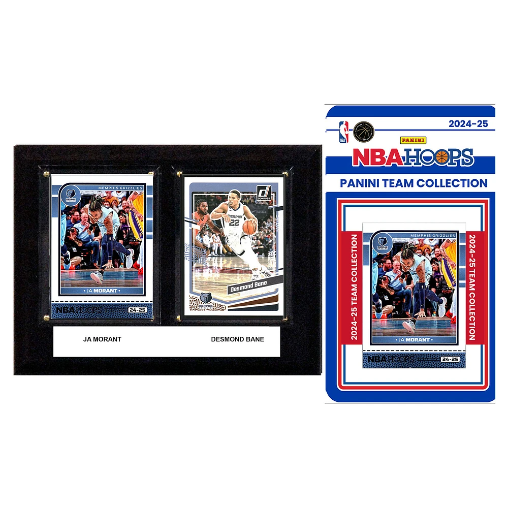 Memphis Grizzlies 6" x 8" Player Plaque & 2024 Team Trading Card Set
