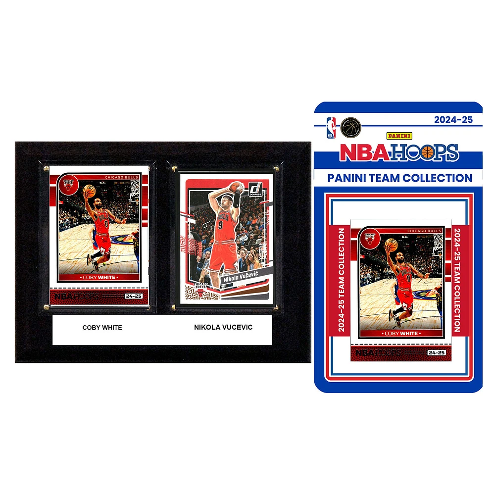 Chicago Bulls 6" x 8" Player Plaque & 2024 Team Trading Card Set