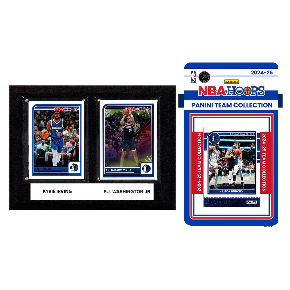 Dallas Mavericks 6" x 8" Player Plaque & 2024-25 Team Trading Card Set