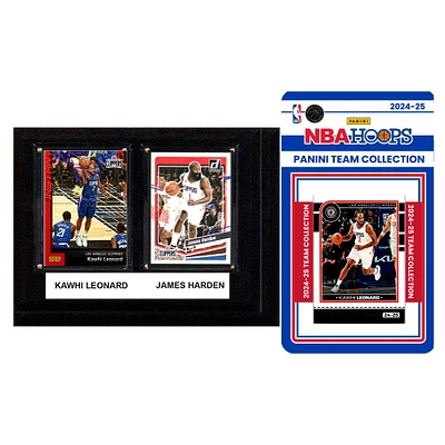 LA Clippers 6" x 8" Player Plaque & 2024-25 Team Trading Card Set