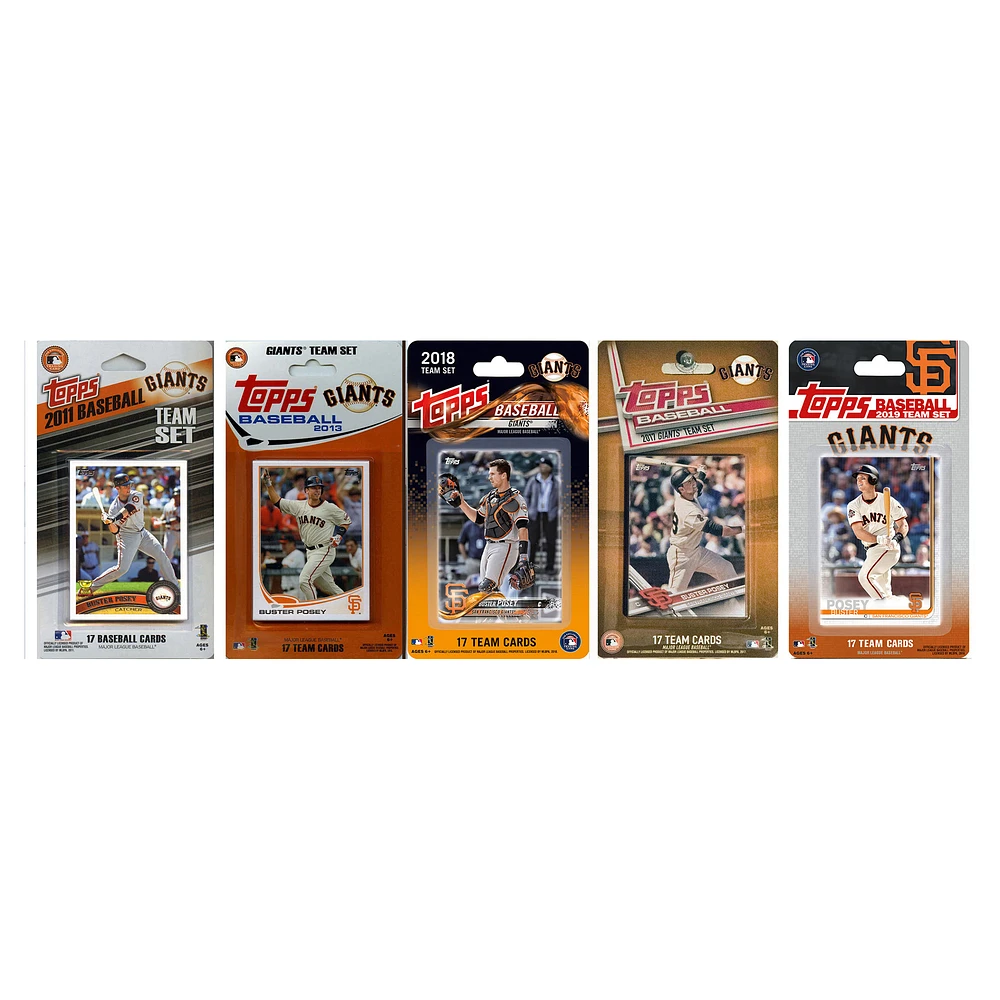 San Francisco Giants Trading Card Team Sets