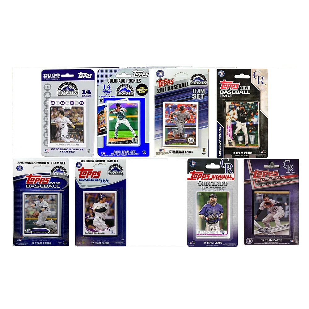 Colorado Rockies Trading Card Team Sets
