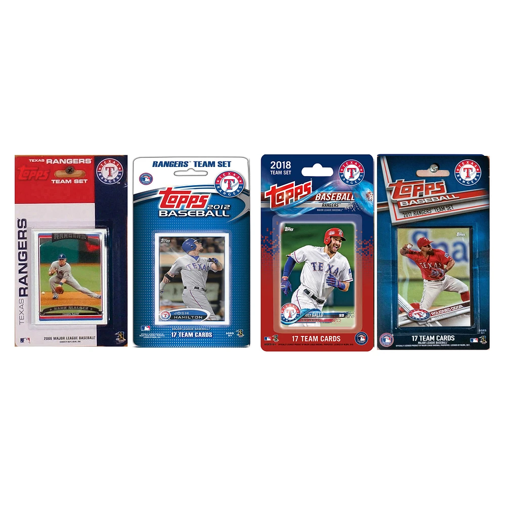 Texas Rangers Trading Card Team Sets