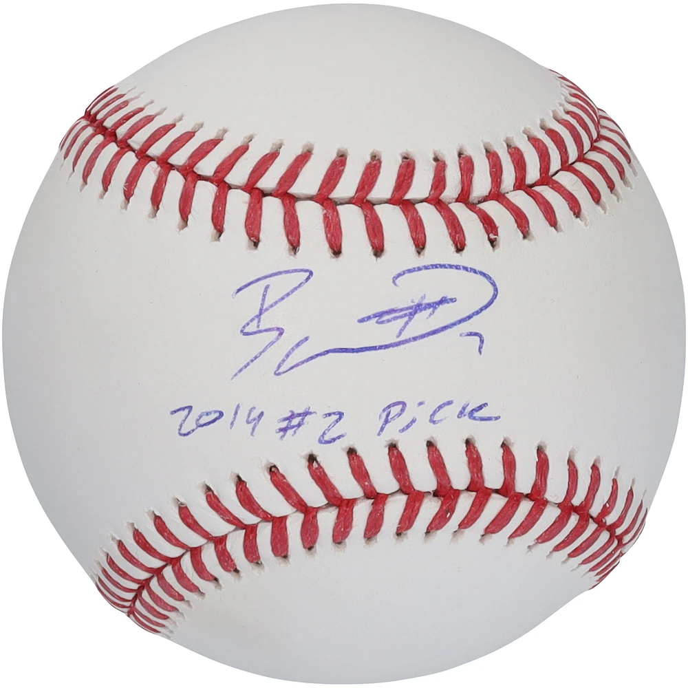 Bobby Witt Jr. Kansas City Royals Autographed Baseball with "2019 #2 Pick" Inscription