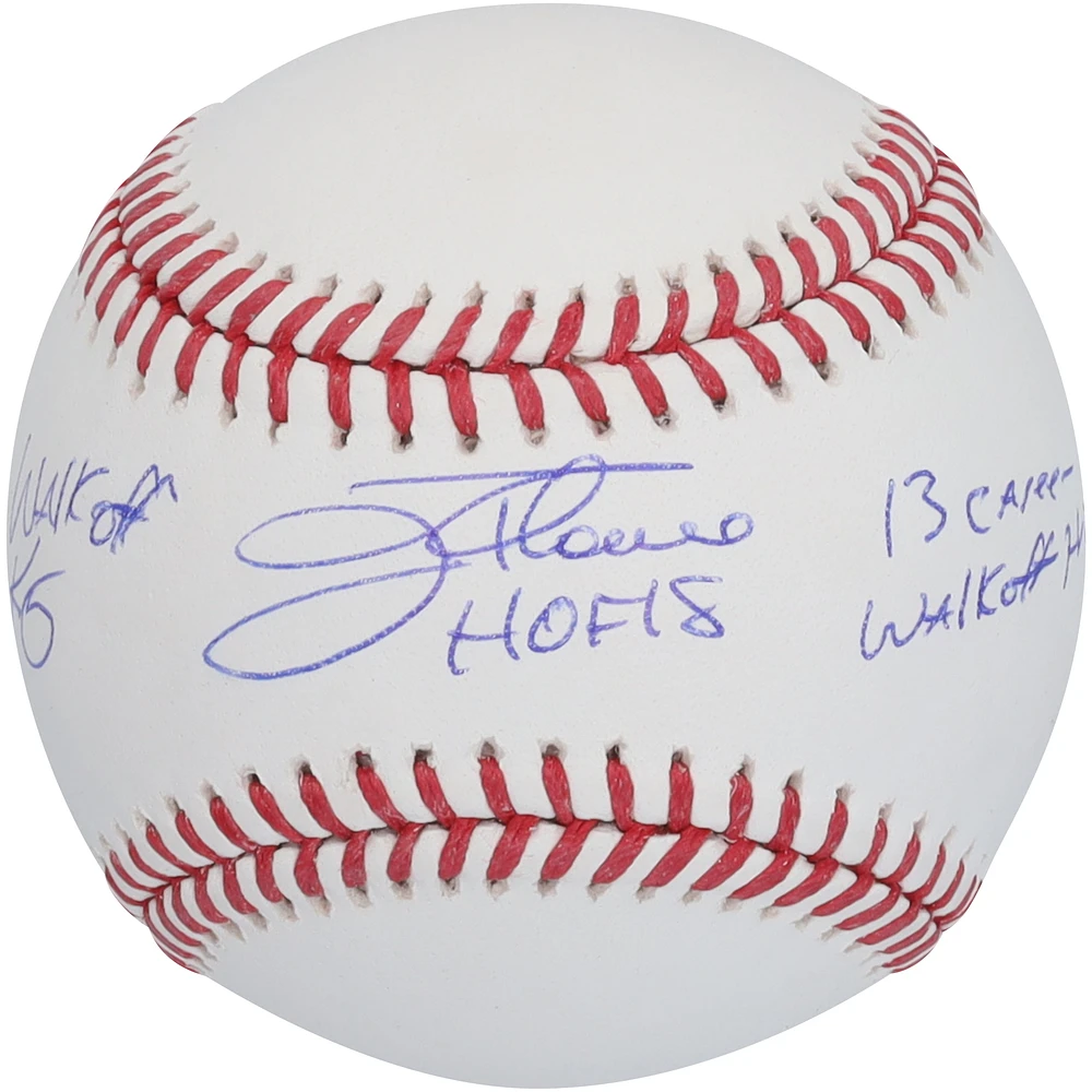 Jim Thome Cleveland Indians Autographed Baseball with Multiple Inscriptions