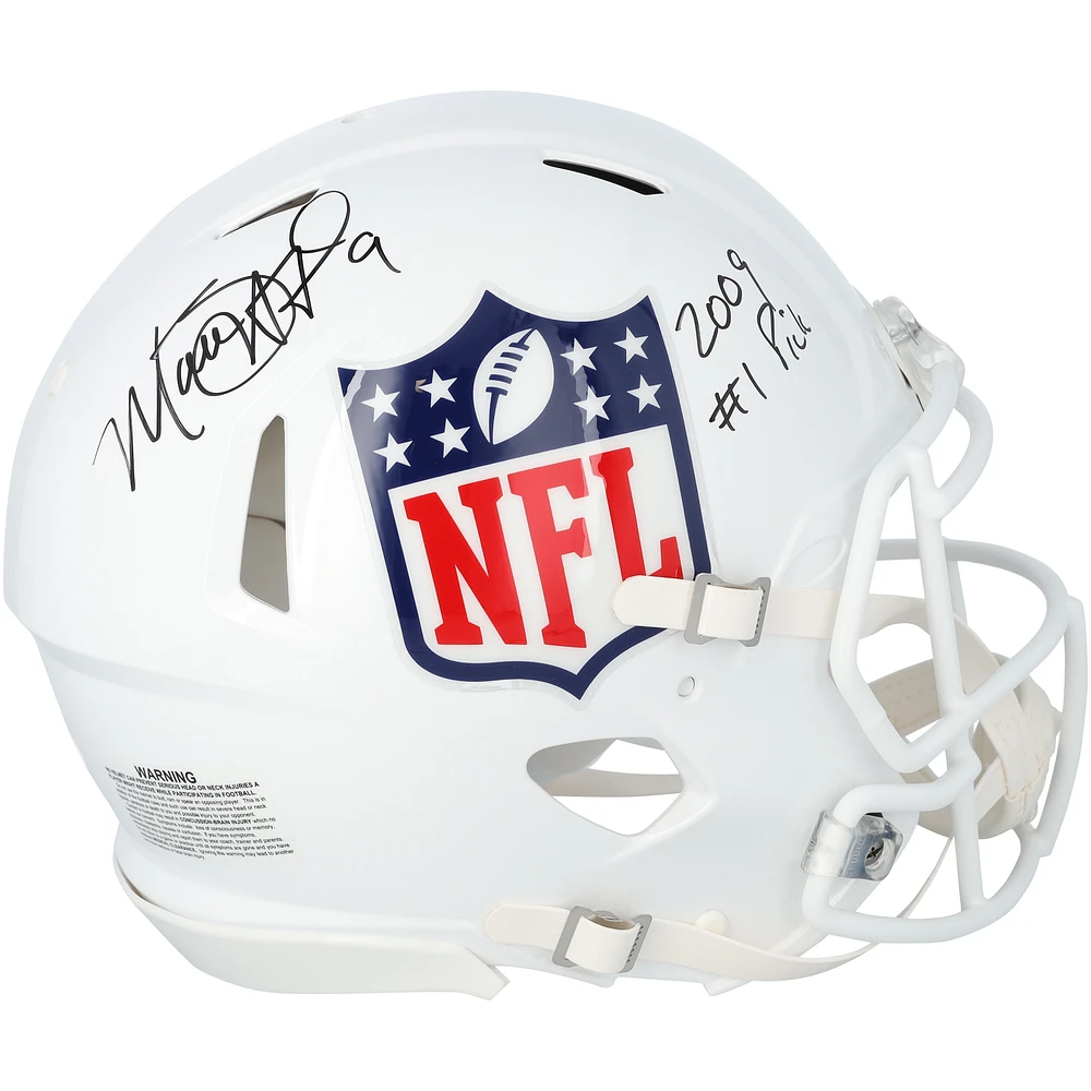 Matthew Stafford Los Angeles Rams Autographed Riddell NFL Shield Authentic Helmet with "2009 #1 Pick" Inscription