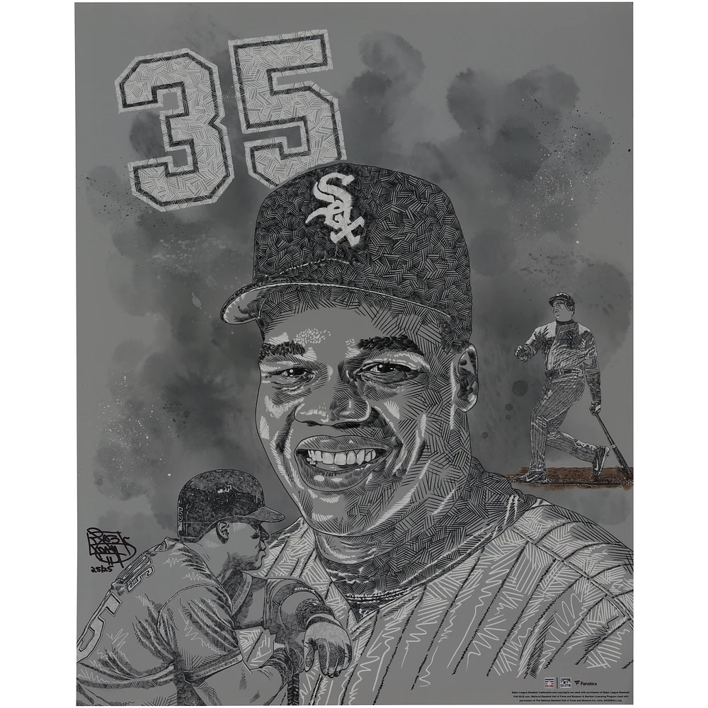 Frank Thomas Chicago White Sox Unsigned 16" x 20" Photo Print - Art by Maz Adams - Limited Edition of 25